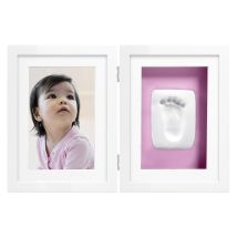 Pearhead - Babyabdruck Tischbilderrahmen 'baby' Für 1 Foto Und Hand- Und Fußabdruck