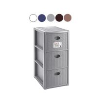 Commode – Polypropylène – 3 grands tiroirs – Longueur, Hauteur, Largeur, Matières, Nombre de tiroir(s), Style – Stefanplast