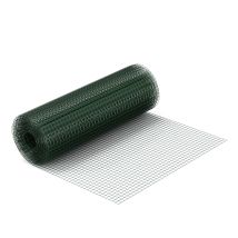 Volierendraht 4-eck In Grün Mit 12x12mm Maschengröße, 25m Rolle 100cm Höhe, Aus Verzinktem Stahl