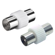 Metronic – Adaptador de cable de antena hembra-hembra – Conexión segura y estable para TV – Material duradero