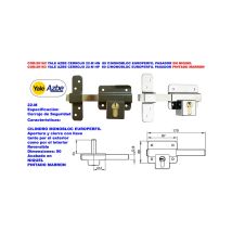 Yale Azbe 22-m Hn 90 Riegel Mit Monobloc Und Europäischem Stift