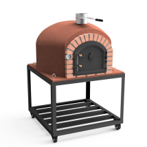 Movelar - Horno De Leña Exterior De Obra Gran Canária (negro - 100 X 100 X 170 Cm) – Horno Alto De Obra, Cocción Con Leña, Ideal Para Exteriores, 