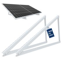 Nuasol - Soporte Elevado Para Módulos Solares Hasta 118 Cm Tejado Plano Fv