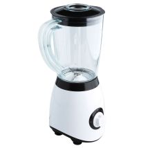 Batidora Kuken 1,5L 800W – Cuchillas de acero inoxidable – Diseño blanco y negro – Potente y versátil