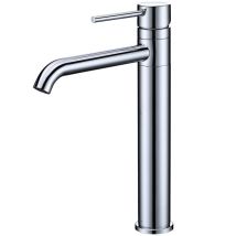 Grifo Mezclador Alto Para Lavabo Grifo De Baño Para Lavabo O Lavamanos Grifo Cromado Para Lavabo Giratorio 360° De Acero Inoxidable
