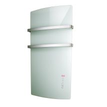 Radialight - Elektrischer Handtuchwärmer Aus Weißem Glas Deva Glabia02 Weiß
