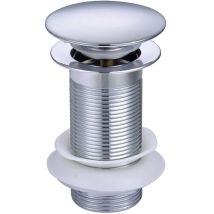 Stano. - Rak Click Clack 11/4 Inch Basin Waste Chrome - Unslotted (for Basins With No Overflow)