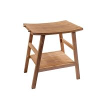 Pidema - Mobile Consolle Bagno In Teak Naturale Con Top Semicurvo