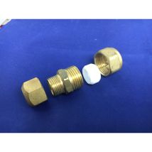 Caleffi – Standard Copper Tube Connection 1/2" Ø 14/12 – Yellow