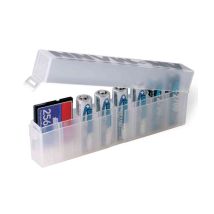 Ansmann – Caja de baterías para 8 Micro AAA o Mignon AA – Protección contra cortocircuitos y descargas – Compacta y portátil