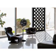 Cross - Pannello In Pvc Traforato - Parasole - Colore: Nero - Misura: 73x148 Cm