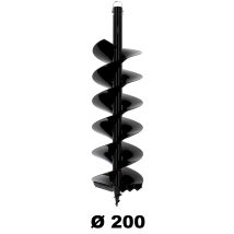 Suricut - Gt Garden Profi Erdlochbohrer Pfahlbohrer Pfostenbohrer Ersatzbohrer Für Erdbohrgerät, Stahl, Durchmesser 200mm