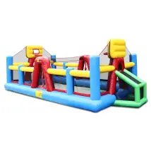 Gonfiabile Sportivo per Bambini – Uso Professionale – Multigioco – 850x400x280 cm – Fino a 10 Bambini