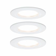 Paulmann - Led Einbauleuchte Nova Coin 3er Set Weiß 7,8 Cm Starr Warmweiß Einbauleuchte
