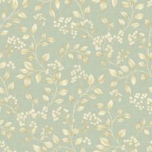 Grandeco - Blossom Trail Sage Green Wallpaper Textured Floral Paste The Wall Vinyl