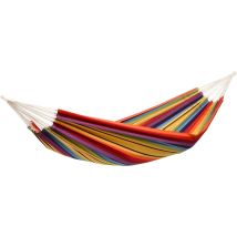 Amaca Tradizionale In Cotone Arcobaleno Di Barbados - Xl, Per Giardini E Relax All'aperto