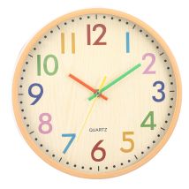 Geräuschlose, Nicht Tickende Kinderwanduhr, Farbenfroh Und Gut Lesbar, Für Klassenzimmer, Schule, Küche, Wohnzimmer, Kinderzimmer (durchmesser: 30 Cm)