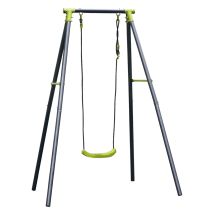 Babyschaukel 1-Sitzer – Metallstruktur – Kunststoffsitz – 143 x 153 x H 195 cm – für Kinder von 3 bis 12 Jahren – max. 50 kg