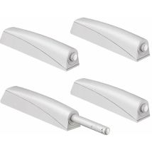 Lablanc - 4 Pack Magnetic Push Locks For Cabinets - Recessed Cabinet Push Locks - Drawer Push Locks - Magnetic Close Cabinet System Dampers