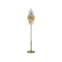 Lampada Da Terra Mauro Ferretti Osaka Dorato 30 Cm Metallo Vetro