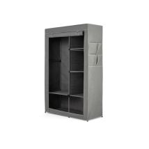 Armario ropero con baldas – 105 x 45 x 161 cm – Estructura metálica – 6 estantes – Rayen