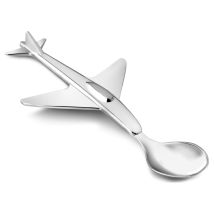 Cuchara De Avión Plateada Para Niño Con Grabado Tamaño: 169x74x15mm Sku: Zv7522261