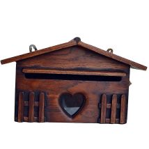 Boîte Aux Lettres Rétro En Bois, Élégante Boîte Aux Lettres Extérieure Résistante À La Pluie, Boîte À Suggestions, Fournitures De Bureau