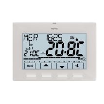Termostato de pared blanco – Pantalla LCD táctil 4.3" – Rango 5-37.7°C – Modo anticongelante