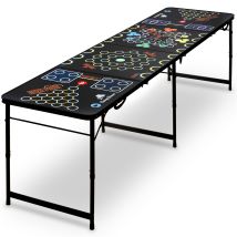 Tavolo Da Beer Pong Campfeuer, Tavolo Multigioco Pieghevole Per Feste 6 In 1, Tavolo Da Gioco Per Bere, Tavolo Da Pong Per Birra