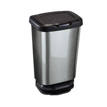 Pedalabfalleimer Jive 39,2 X 29,6 X 63,4 Cm, 40 L, Metallisch