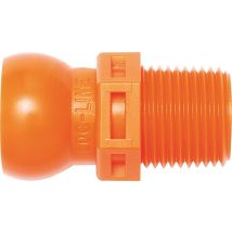 IBT Kühlmittel-Anschlussnippel R3/8' – 4 Stück – Durchmesser 12,7 mm – Höhe 25 mm – Breite 50 mm – Länge 170 mm – Gewicht 30 g