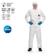 1101203 Tuta Da Lavoro Monouso Tyvek 500 Xpert Iii Cat. Bianca Xxl - Dupont