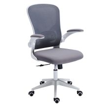 Miroytengo - Chaise De Bureau Pivotante Lexi Noire Ou Grise/blanche Avec Roulettes, Respirante, Réglable Et Avec Accoudoirs 66 X 108 X 64 Cm