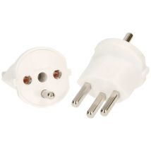 Steckeradapter Typ 23 – Fixadapter – 3-poliger Schutzkontakt – 16 A – 3600 W – Max Hauri