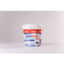 Pinturas ECU – Pintura Ecumat 420 Plus – Acabado mate – Rendimiento 8-12 m²/L – Secado rápido – 15L