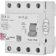 Interrupteur Fi Efi-4, 4 Poles 25a, 30 Ma, Type A, Instantanné