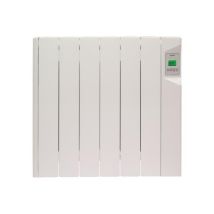 Radiateur Mural À Fluide Thermique - 600 W - Electronique - Aff.lcd - Fil Pilote 6 Ordres- Nf - Ducasa