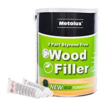 2 Part Styrene Free Wood Filler Light Oak - 3.3l - Metolux