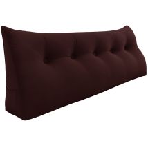 Vercart - Grande Cuscino A Cuneo Per Il Riposo A Letto, Cuscino Lungo Per La Lettura, Cuscino Decorativo Per La Testiera, Cuscino Triangolare Per La 