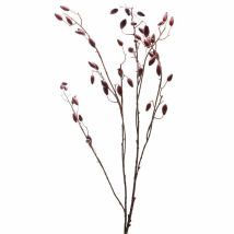 Burgundy Rosehip Stem Artificial Plant - Plastic - L17 X W17 X H108 Cm - Red
