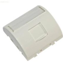 100-281 Gebogene Frontplatte 45 X 45 Mm, 1 Anschluss – Weiß - Excel