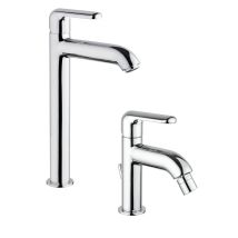 Piralla - Conjunto Mezclador Alto Para Lavabo Y Bidé En Color Cromo Last Kitlast3cr