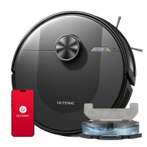 Robot Aspirapolvere Ultenic Dl1o Con Mappatura, 120 Min, Robot Floors 4000pa, Serbatoio Integrato Per Acqua E Polvere, Ottimo Per Peli Di Animali, 