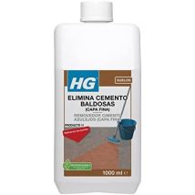 Limpiador HG Elimina Cemento Baldosas 1L – Potente limpiador para residuos de cemento en baldosas – Uso interno y externo