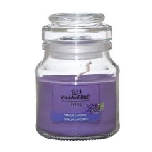 Duftkerze Im Glas M. Deckel Vanille-lavendel, H 7,8 Cm, Ø 7 Cm Duftkerzen - Villa Verde