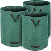 Gardebruk - Sacos Para Desechos De Jardín 280l Hasta 50kg 77x67 3 Asas Bolsa De Jardinería Plegable Doble Costura Hidrófuga 3x Saco De Hojas