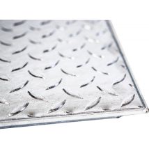 Cubierta de la mirada Galva 80x80 cm – Acero – Tapa para pozos con orificio de elevación