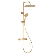 Eurosanit - Columna De Ducha Con Mezclador Termostático Acabado Gold Paloma By