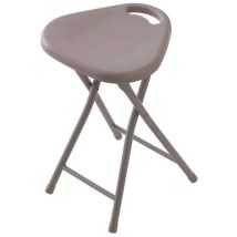 Taburete de Ducha Plegable – 868006 – Gris Tórtola – Metal y ABS – Dimensiones: 31 x 31 x 46,5 cm