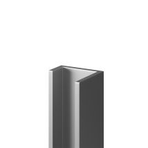 Wholepanel – 10mm Silver Wall Panel U Trim – High Quality PVC – Length 2400mm – Thickness 10mm